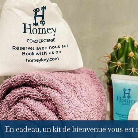 HOMEY KEOLA - Parking privé gratuit - Aux portes de Genève - Au pied du tram - Appartement avec 1 chambre et un grand salon avec un canapé-lit Ambilly Extérieur photo